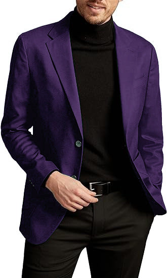 Herren Blazer Modern Slim Fit mit Taschen dunkel