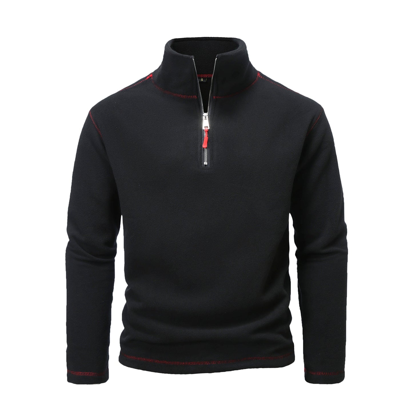 Herren Fleece Pullover atmungsaktiv Reißverschluss Warm