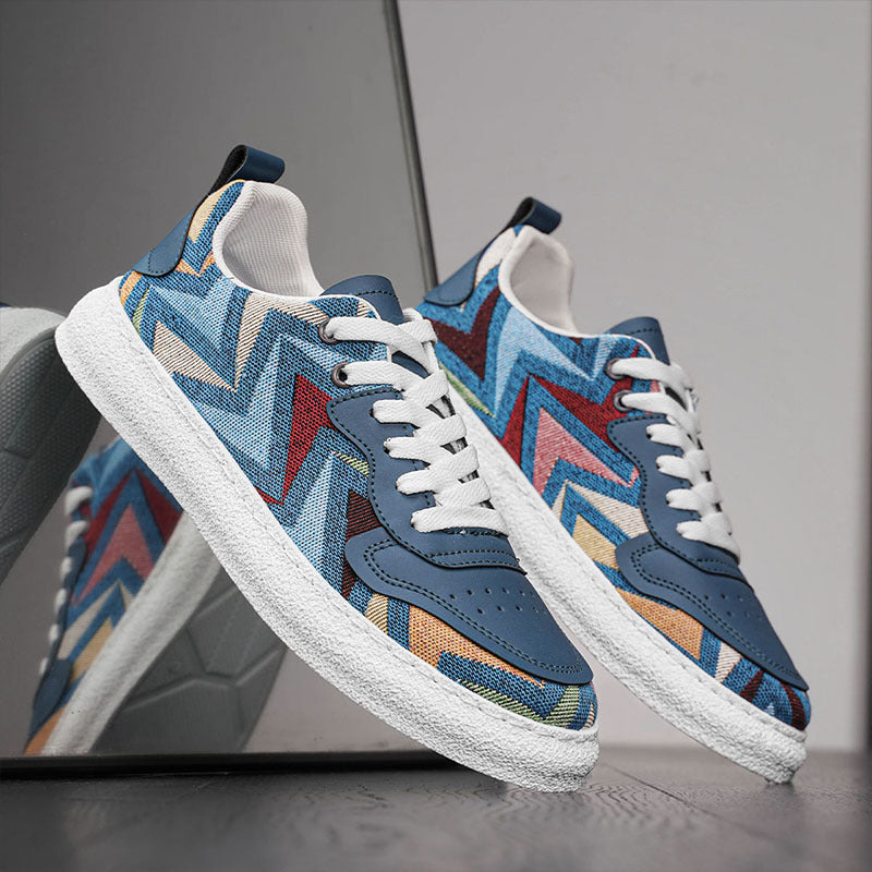 Damen Sneaker Geometrisch Moderne Laufsohle Robust