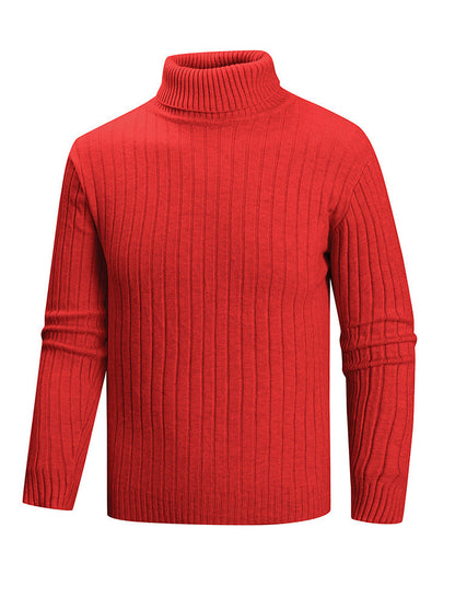 Herren Pullover Rollkragen Feinstrick Modern Style