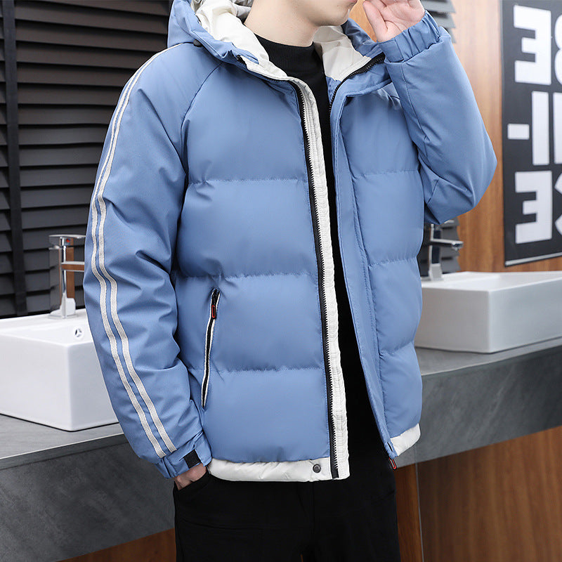 Herren Daunenjacke Sportlich Warm mit Hochkragen - BerlinGlamour