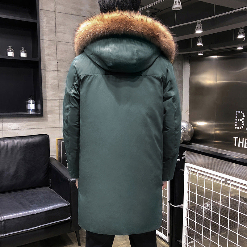 Herren Winterjacke Isoliert Wasserdicht mit Abnehmbarer Kapuze