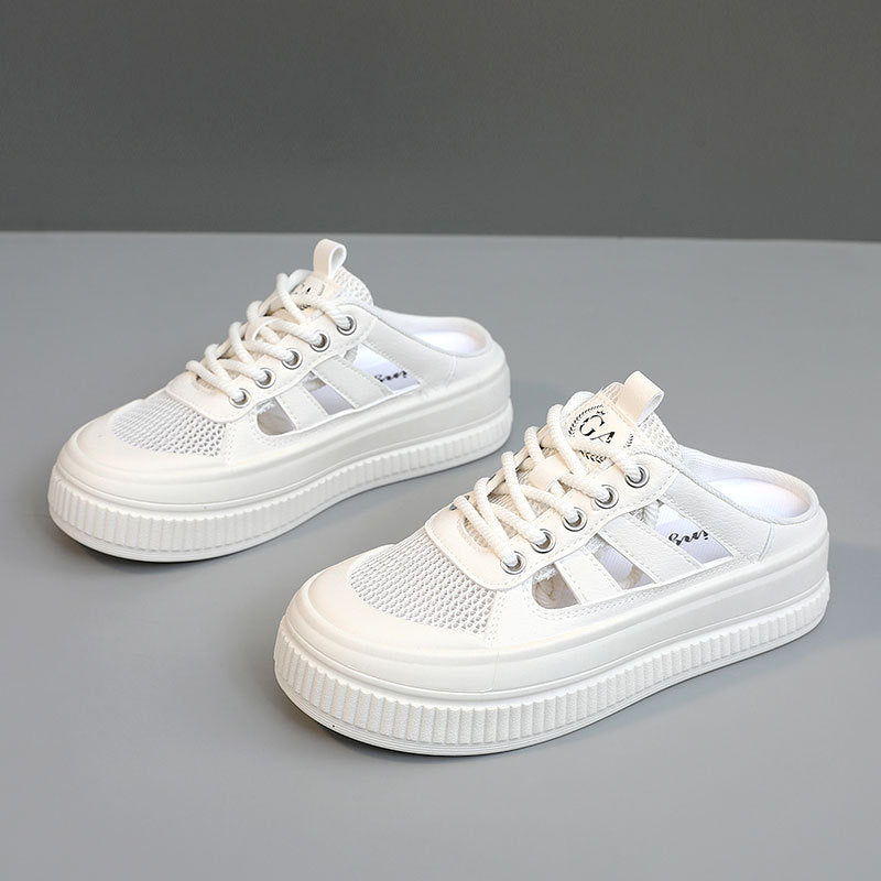 Damen Sneaker Atmungsaktiv Leicht Mesh Obermaterial Sportlich