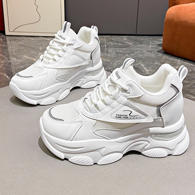 Damen Sneaker Sportlich Leicht Atmungsaktiv Chunky