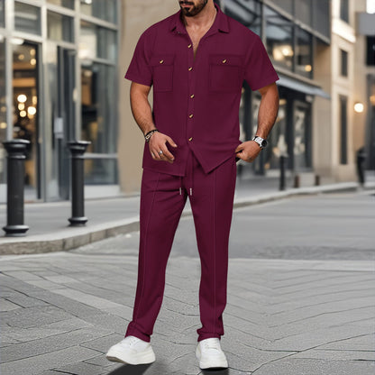 Herren Anzug Slim Fit Sommer Modern