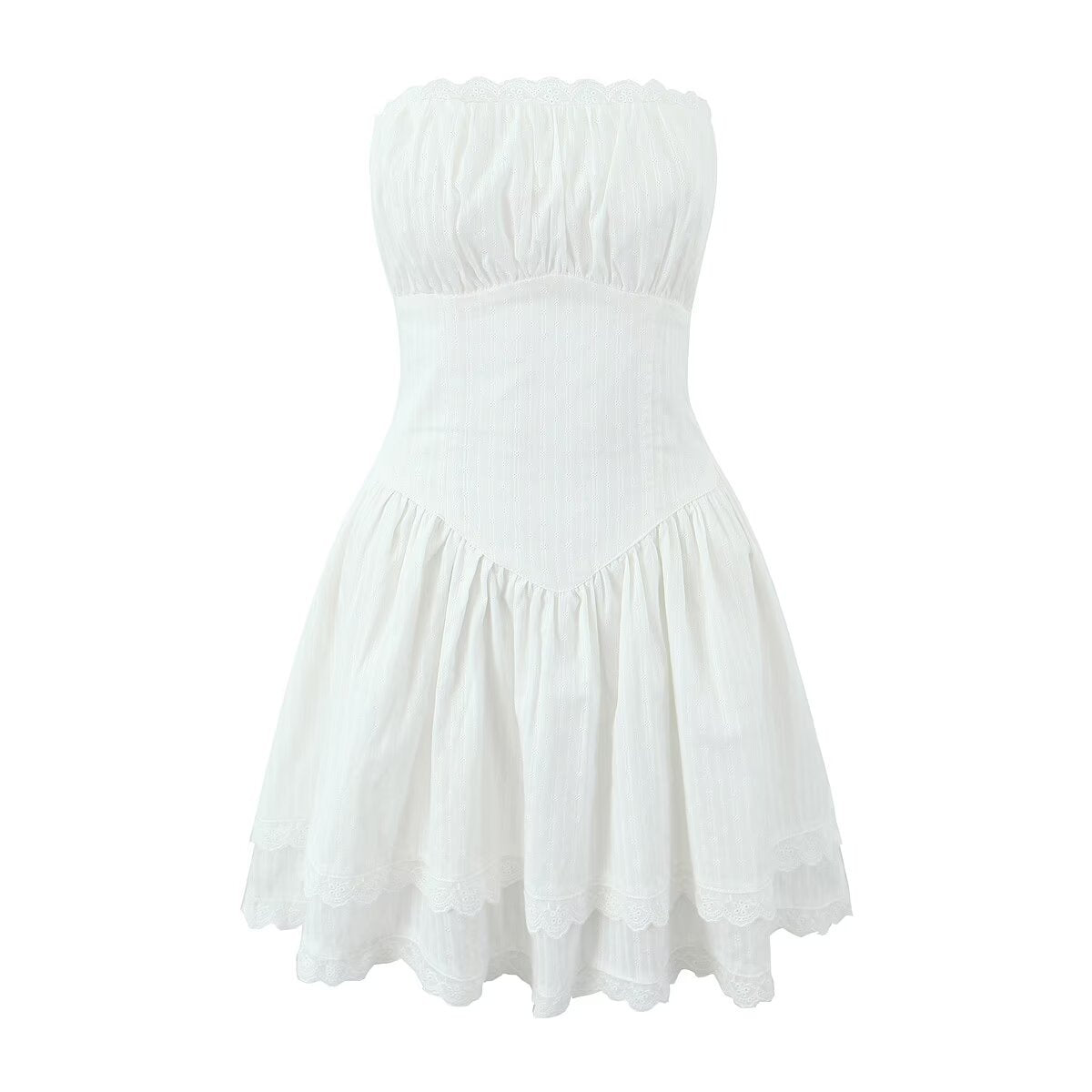 Modernes Minikleid mit Brustdetail von BerlinGlamour