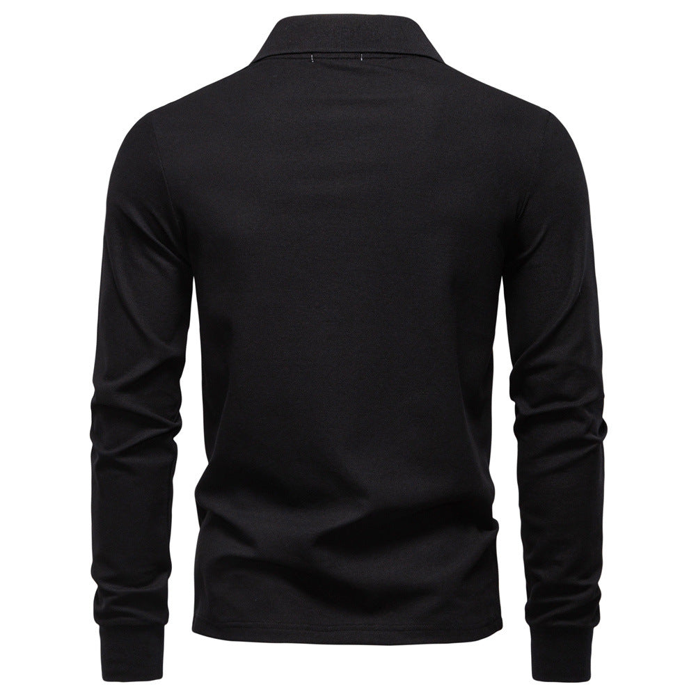 Herren Poloshirt Klassisch Modern Kontrastkragen