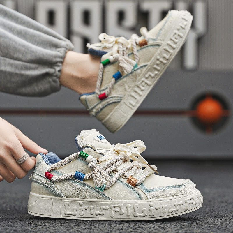 Damen Sneaker Bequem Modisch Schnürsenkel Schuhe