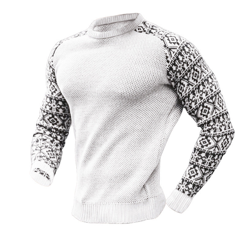 Herren Strickpullover Grafisches Muster Modern