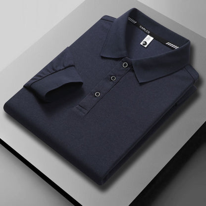 Herren Poloshirt atmungsaktiv Piqué mit Knopfleiste Elegent