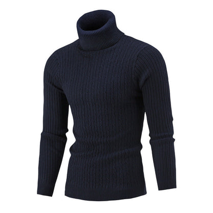 Herren Rollkragenpullover Weich Kuschelig Strick