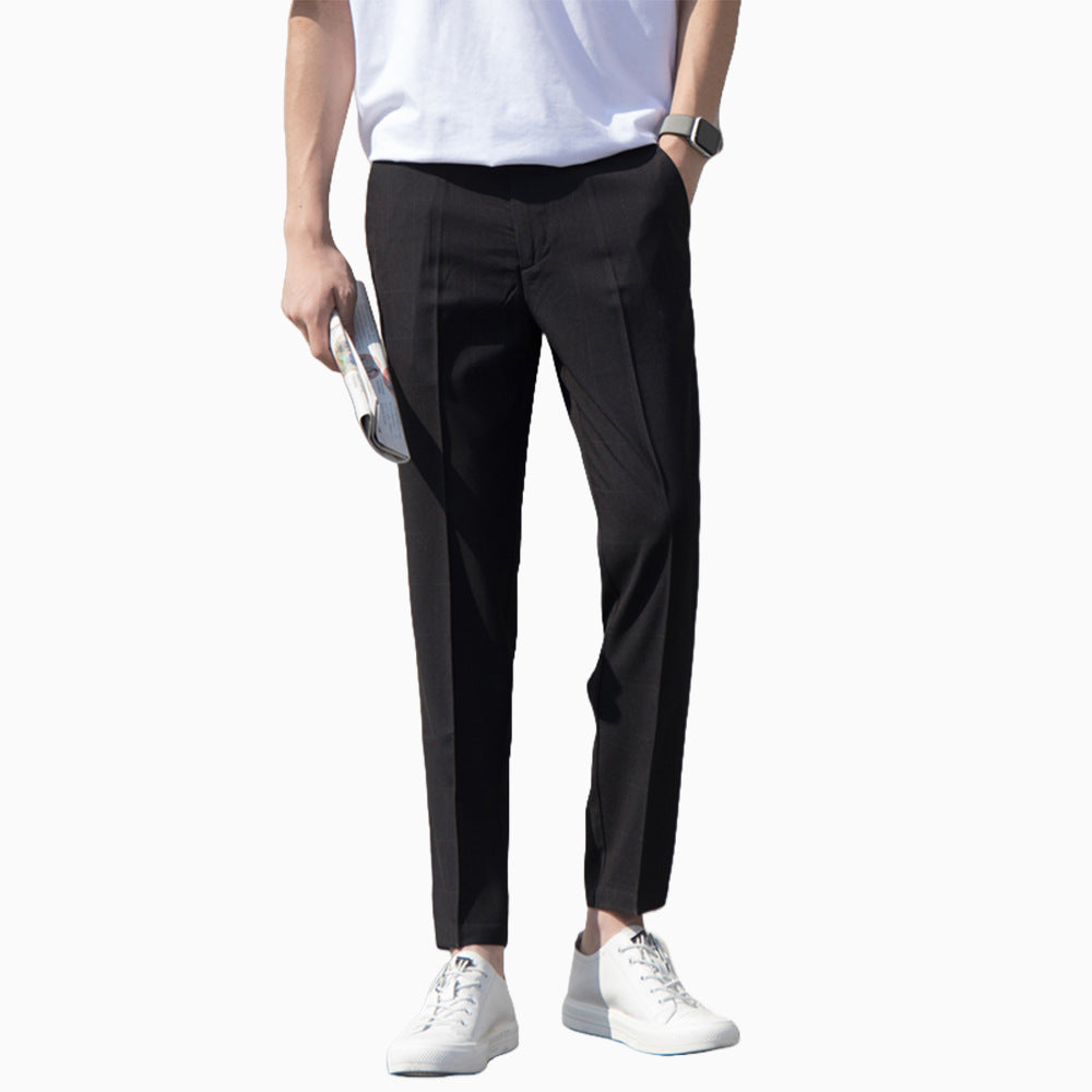 Herren Anzughose Kariert Business Chic