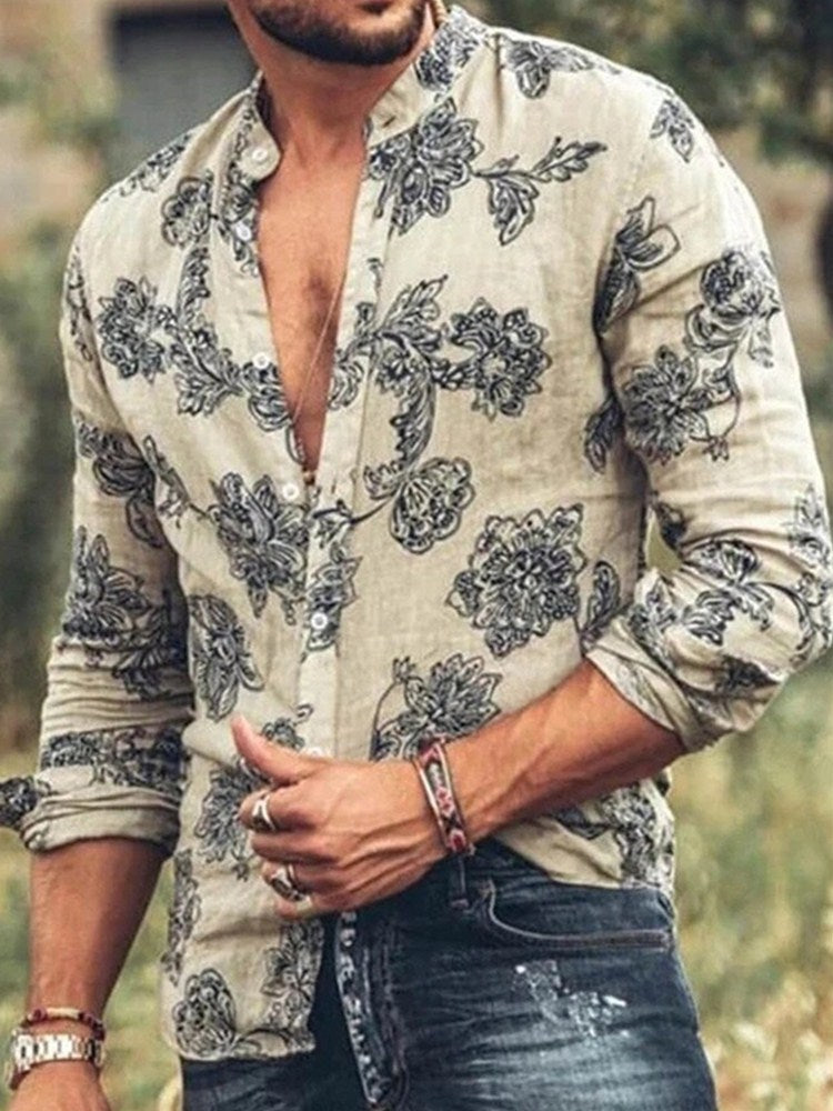 Herren Hemd Elegantes Baumwollshirt Modern