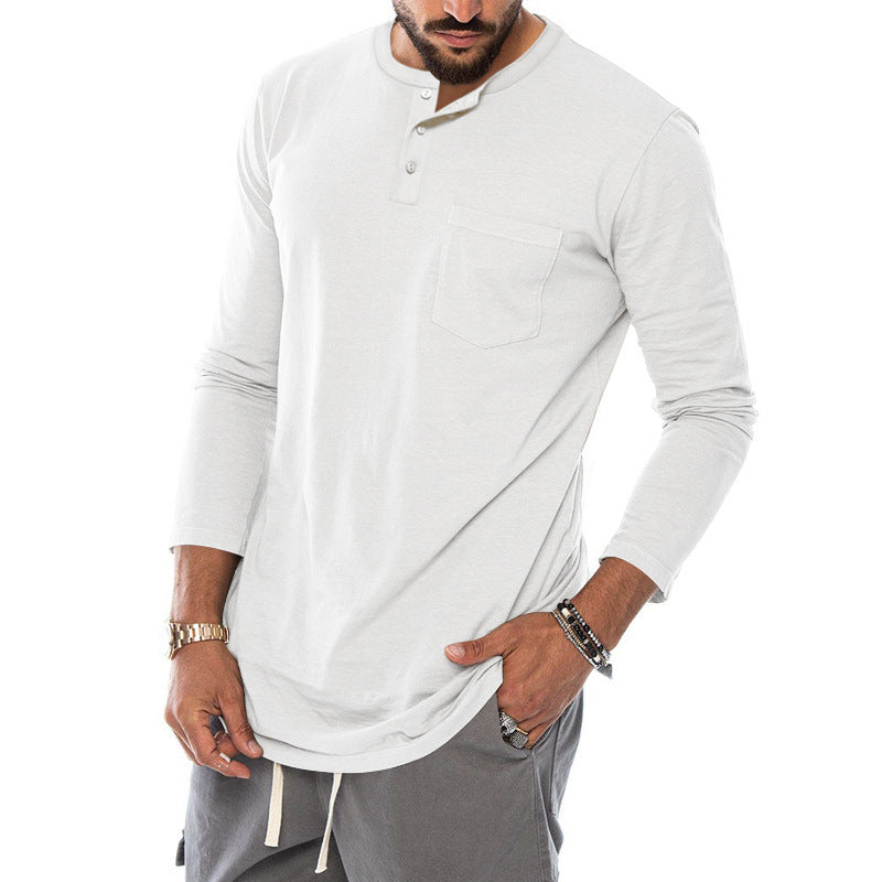 Ein moderner Langarm-Henley-Shirt für den Online-Shop sollte heißen: Langarm-Henley-Shirt mit modischem Knopfverschluss und praktischer Brusttasche BerlinGlamour 

Ich werde ihn