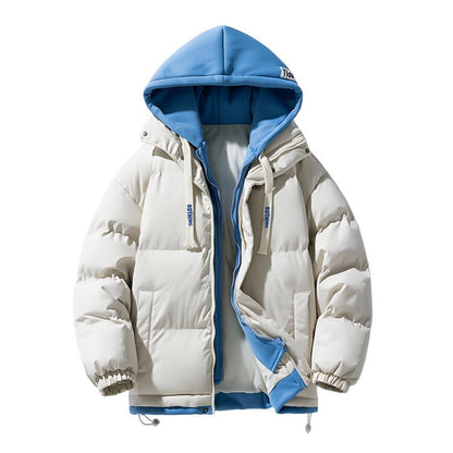 Herren Steppjacke Isoliert Verstellbare Kapuze Elastisch