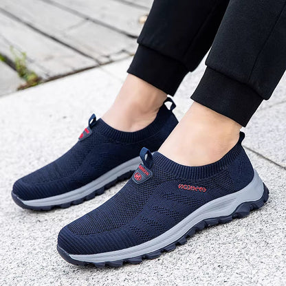 Damen Sneaker Slip-On Bequem Atmungsaktiv