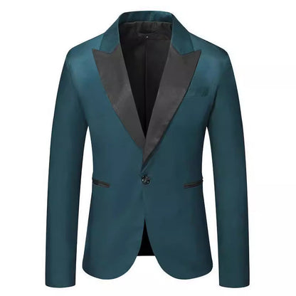 Herren Blazer Leopardenmuster Elegant Modern