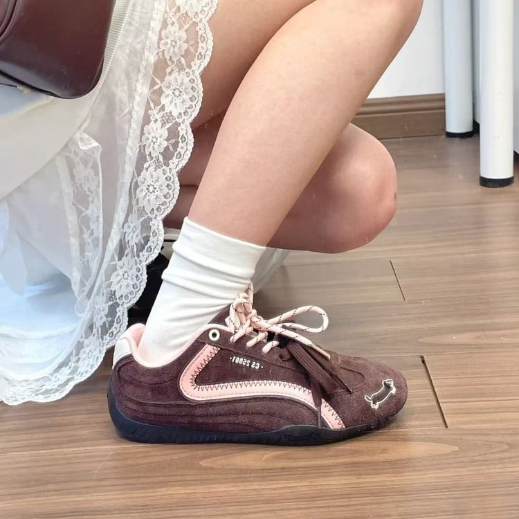 Damen Schnürschuhe Halbhoch Schick Mode
