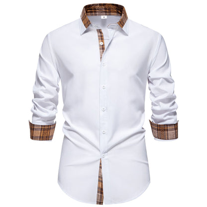 Herren Hemd Langarm Karo Modern Bequem Schnitt