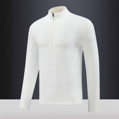 Herren Langarmshirt Thermo Funktionsshirt mit Reißverschluss