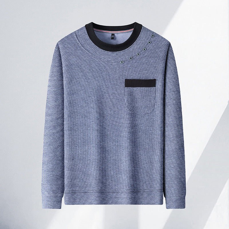 Modisches Herren Sweatshirt mit Brusttasche und coolem Design