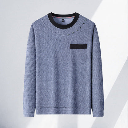 Modisches Herren Sweatshirt mit Brusttasche und coolem Design
