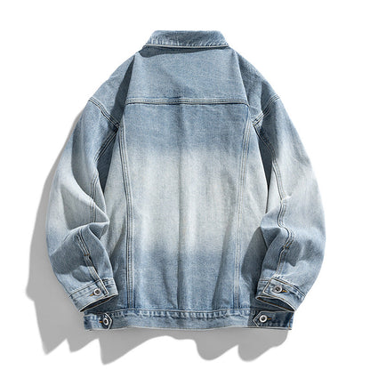 Herren Denimjacke Lässig Modern Mit Taschen