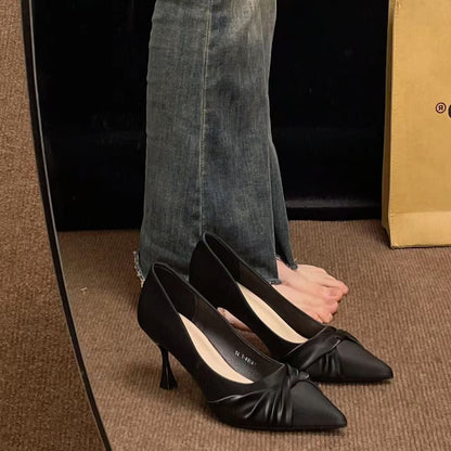 Damen Slingpumps Elegante Schmale Absätze Asymmetrisch