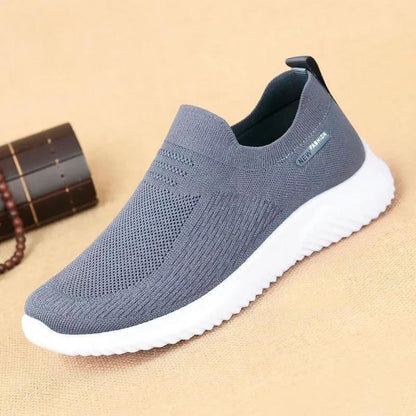 Damen Stricksneaker Leicht Atmungsaktiv Sportlich