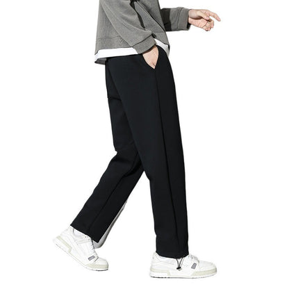 Herren Jogginghose Elastisch Bequem Reißverschluss Taschen