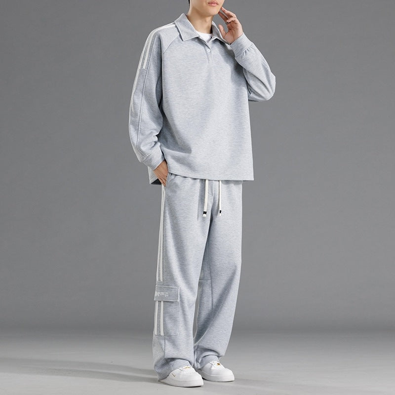 Herren Sportset Funktionstaschen Hochkragen Sportlich