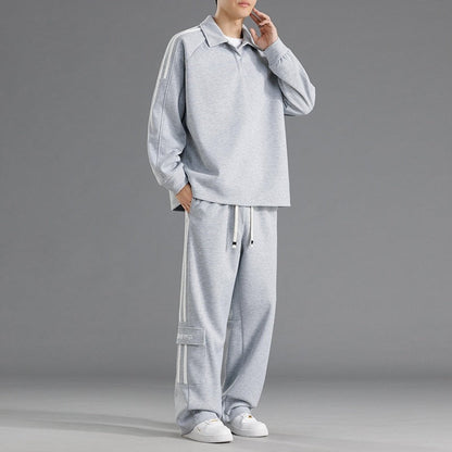 Herren Sportset Funktionstaschen Hochkragen Sportlich