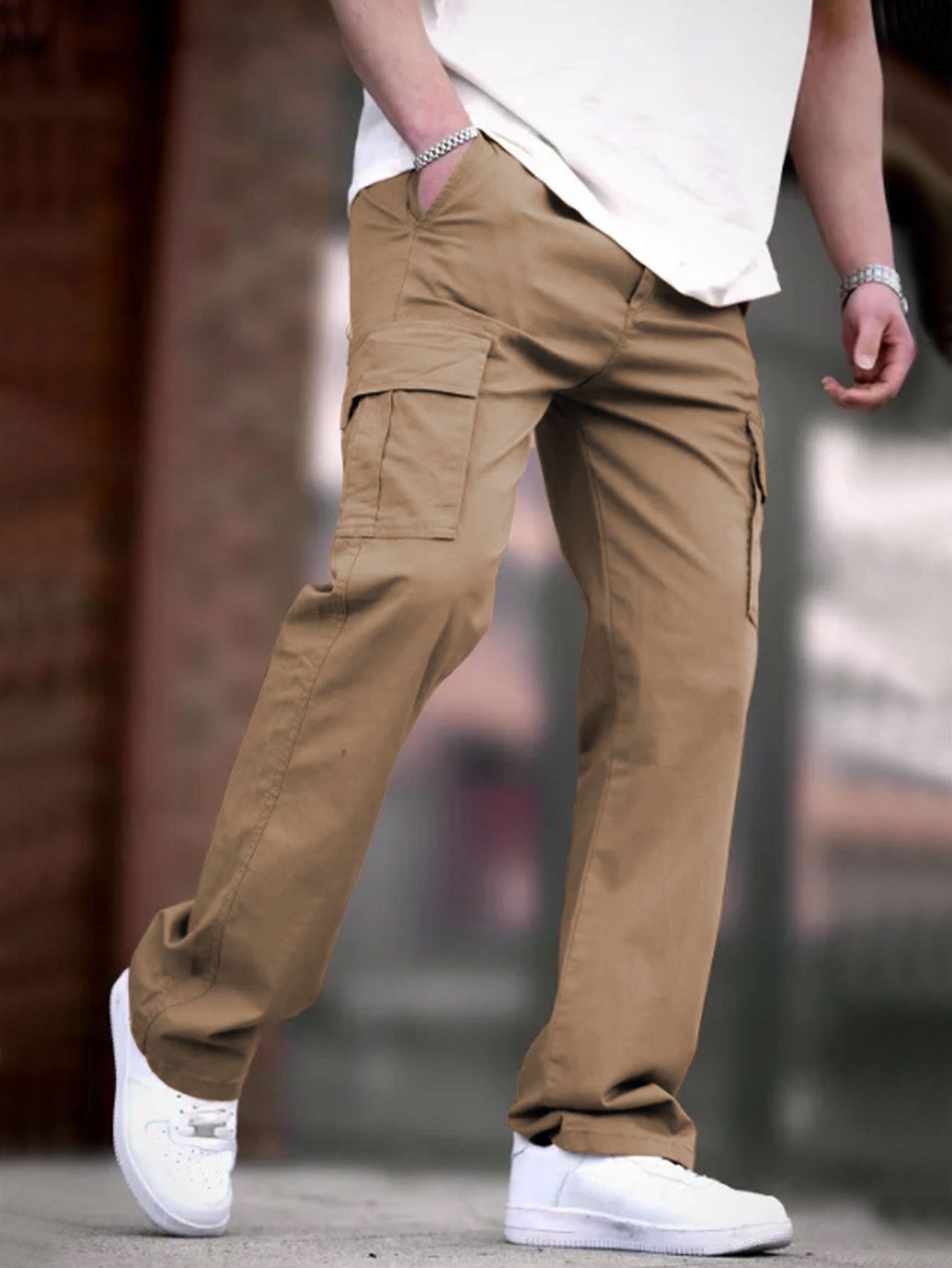 der neue Titel: Herren Cargo-Hosen mit multifunktionalen Taschen und atmungsaktivem Stoff