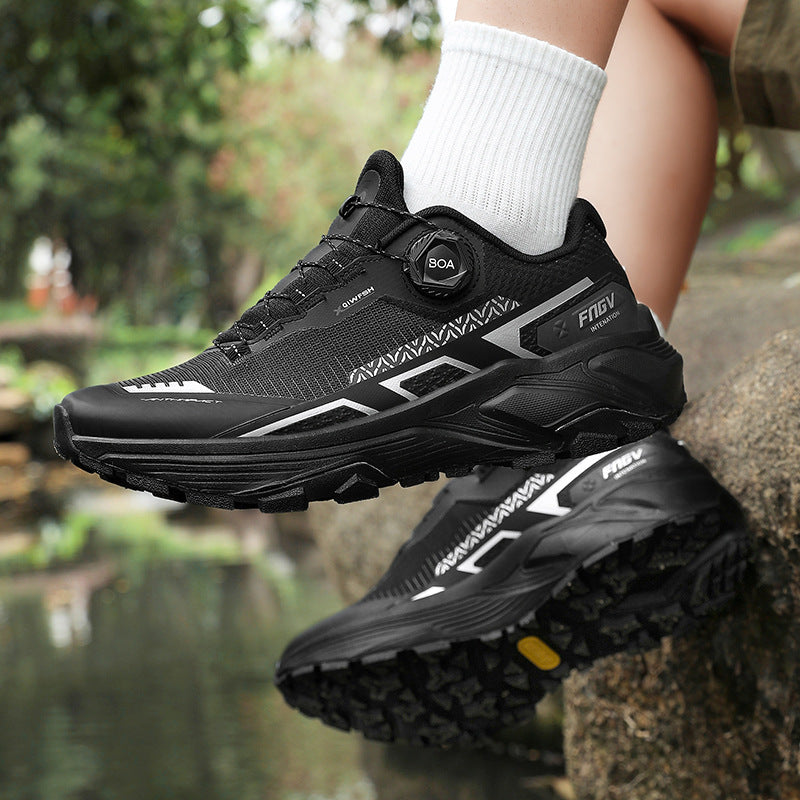 Damen Trailrunning Schuhe BOA-Verschluss Laufschuhe Damen Weich