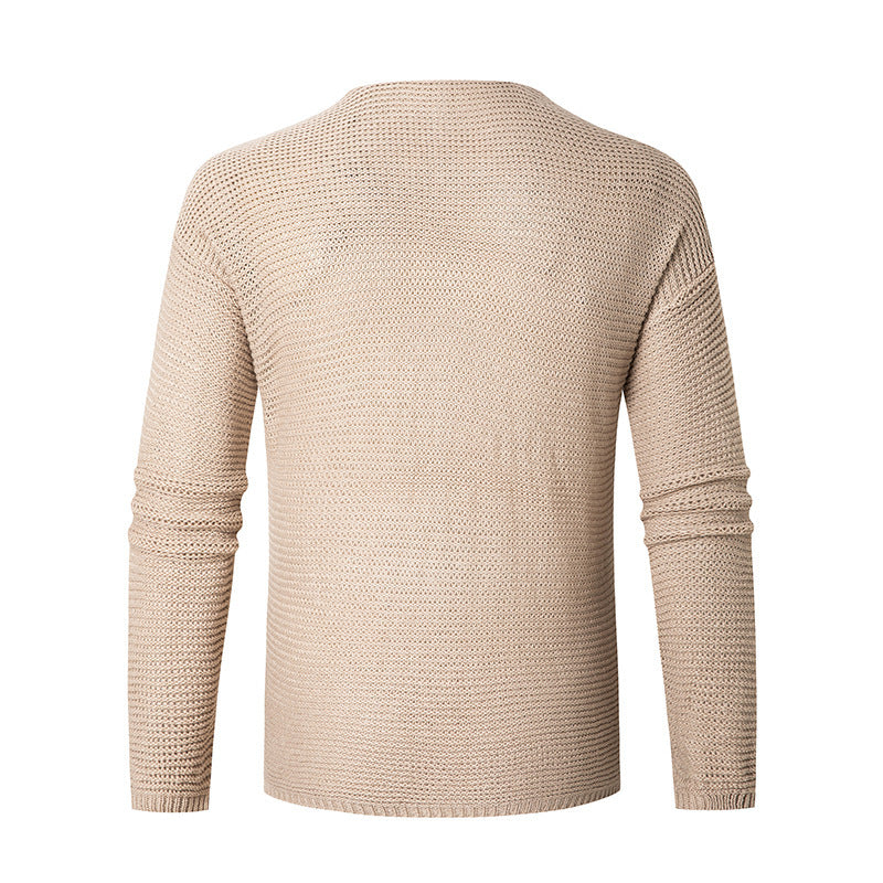 Herren Strickpullover V-Ausschnitt Atmungsaktiv Modern