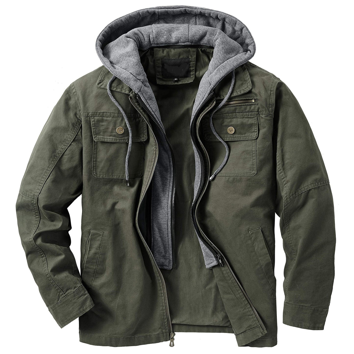 Herren Outdoor-Jacke Wasserdicht mit Kapuze und Innentaschen