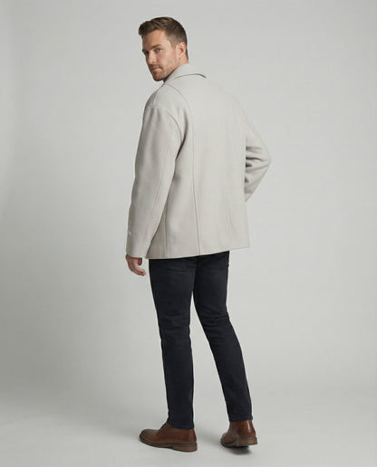 Herren Sakko Kurz Wollmix Klassisch Slim Fit