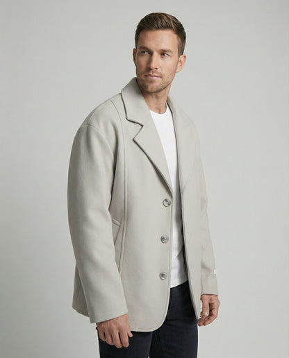Herren Sakko Kurz Wollmix Klassisch Slim Fit - BerlinGlamour