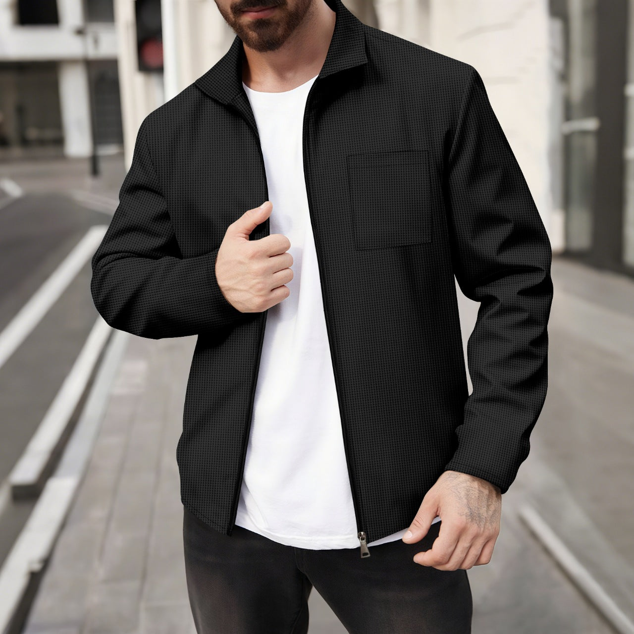 Herren Sportjacke Moderner Schnitt Stadtstyle - BerlinGlamour