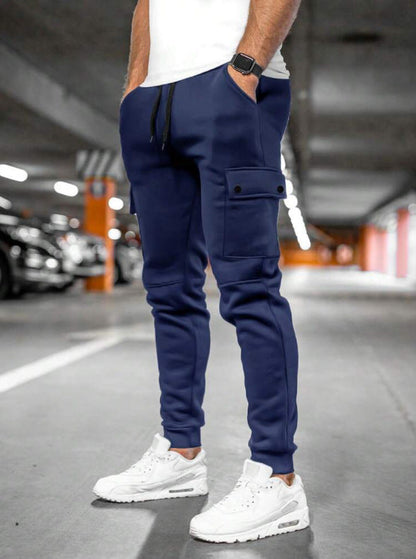Herren Cargo-Jogginghose Funktionshose Mit Taschen Bequem