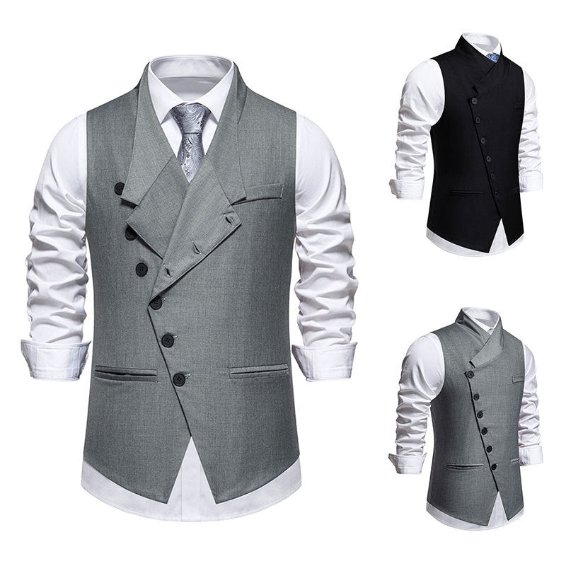 Herren Anzugweste Elegant Doppelrevers Modern - BerlinGlamour