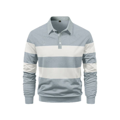 Herren Polo-Shirt Sportlich Streifen-Design Modern