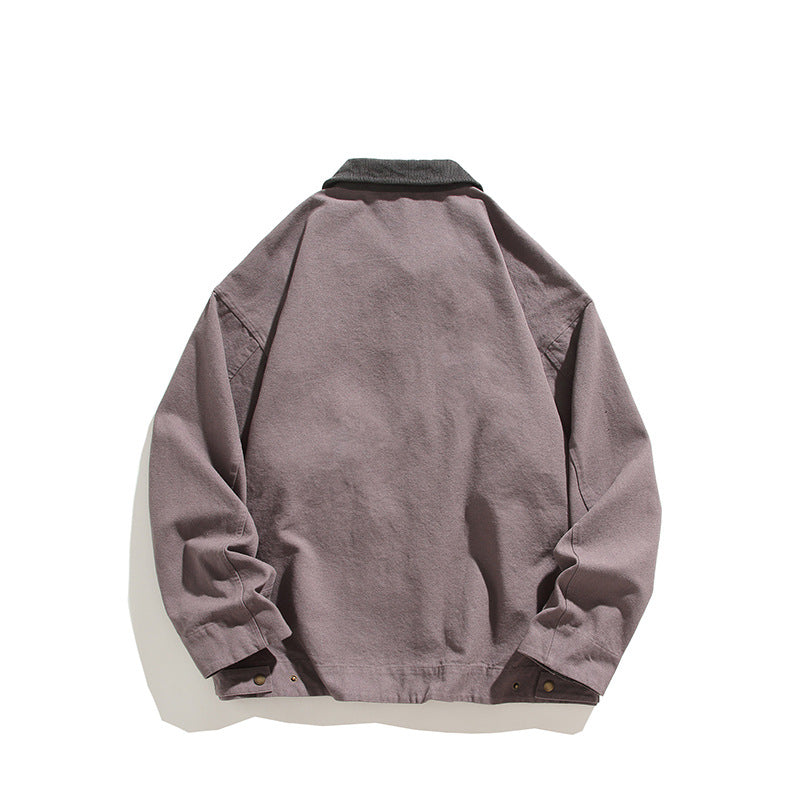 Herren Freizeitjacke Robust mit Kragen und Taschen Outdoor