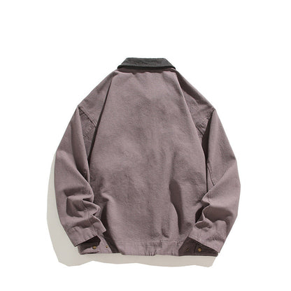 Herren Freizeitjacke Robust mit Kragen und Taschen Outdoor