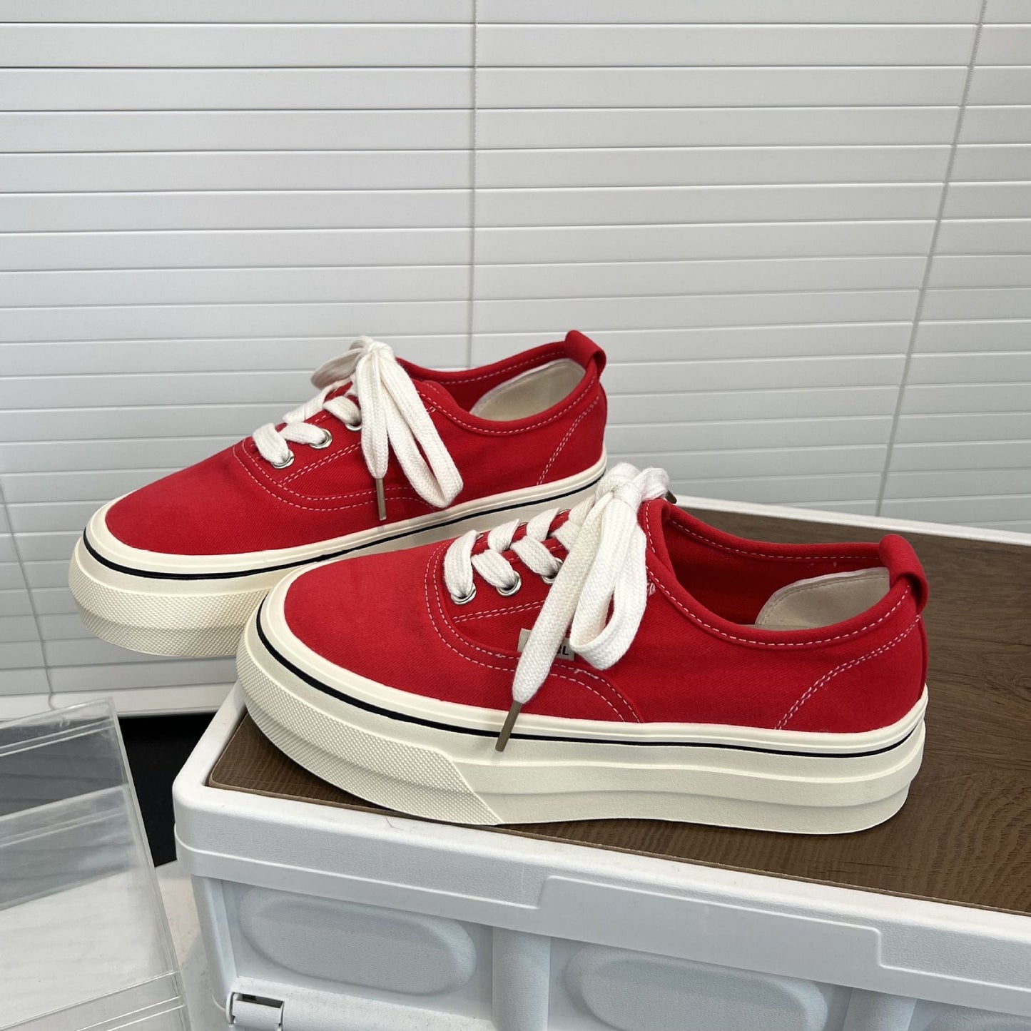 Damen Sneaker Komfortabel Stabiler Gummisohle Sportlich