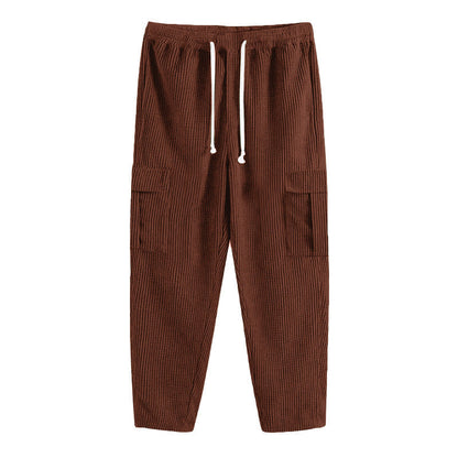 Herren Cargohose Bequem Verstellbar Komfort