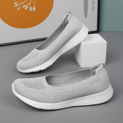 Damen Schuhe Slip-On atmungsaktiv beige Komfort