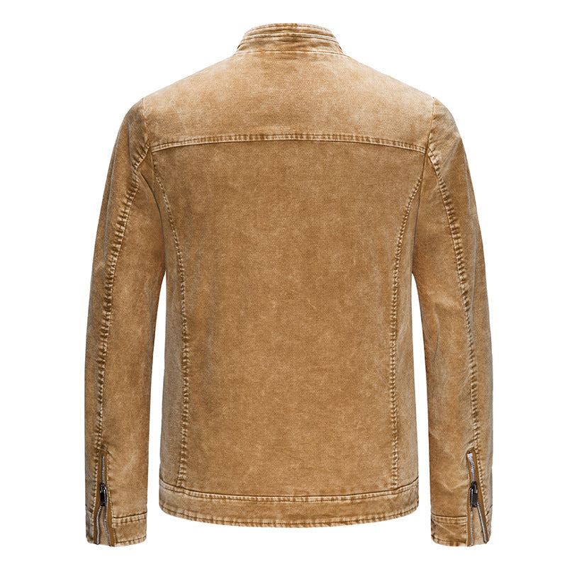 Herren Freizeitjacke Denim Look Modern Slim Fit
