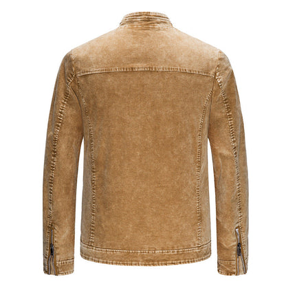 Herren Freizeitjacke Denim Look Modern Slim Fit
