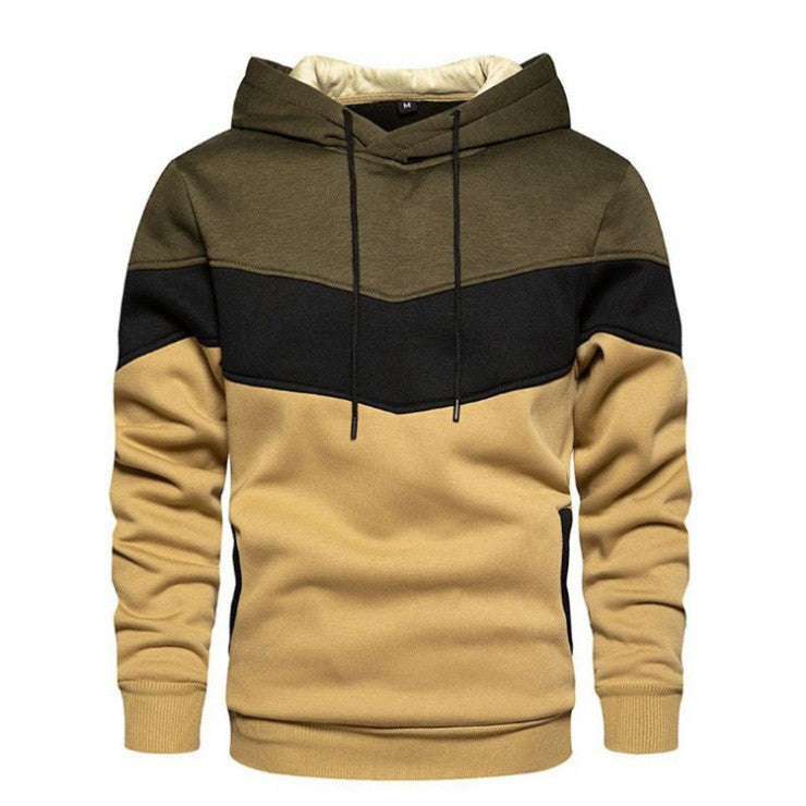 Herren Hoodie Sportlich Geometrisches Design Grau